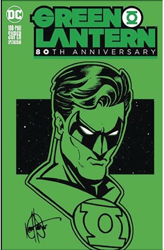 Green Lantern 80th Anniversary Green Blank Haeser Signed & Rmrk
