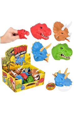 2" Stretchy Dinosaur Finger Puppet