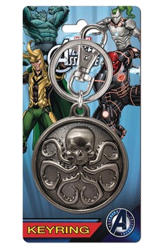 Avengers Hydra Logo Pewter Keyring