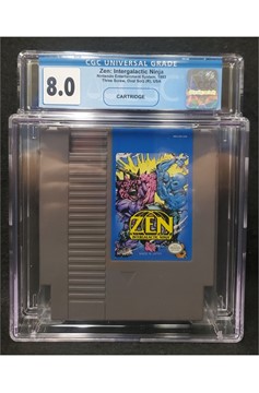 Nintendo Nes Zen: The Intergalactic Ninja Cgc Graded 8.0 Excellent