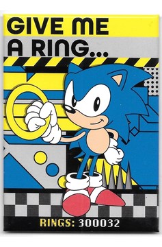 SONIC THE HEDGEHOG MAGNET - GIVE ME A RING