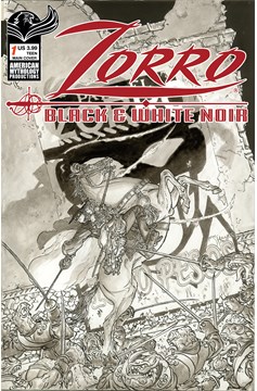 Zorro Black & White Noir #1 Cover A Kaluta