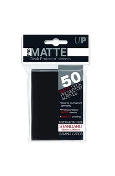 Ultra Pro Deck Protector Sleeves - Pro Matte Black Standard 50ct