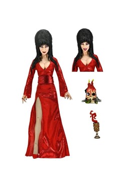 Elvira, Mistress of The Dark Red, Fright, And Boo Clothed Action Figure