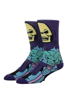 Masters of the Universe Skeletor 360 Character Crew Socks