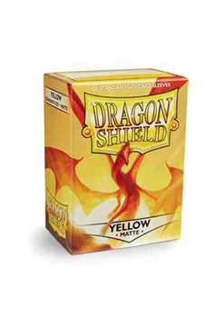 Dragon Shield Sleeves: Matte Yellow (Box of 100)