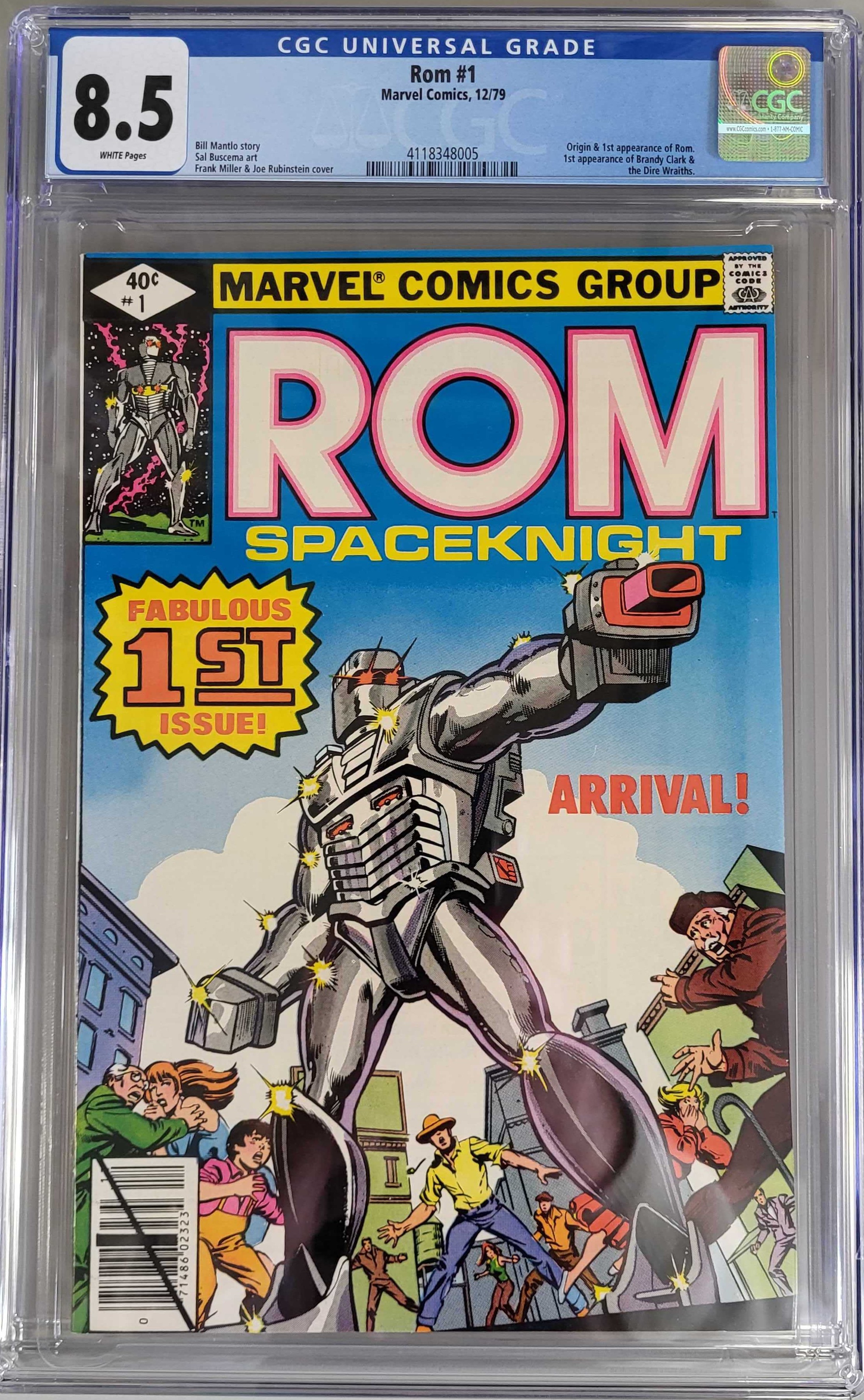 Rom #1 (Marvel 1979) Cgc 8.5