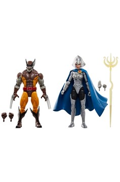 Wolverine 50th Anniversary Marvel Legends Wolverine and Lilandra 6-Inch Action Figure 2-Pack