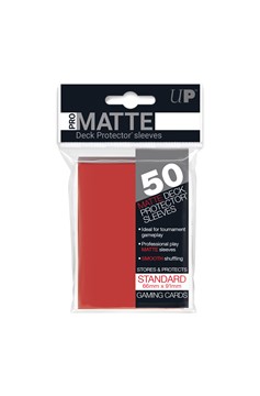 Ultra Pro Deck Protector Sleeves - Pro Matte Red Standard 50ct