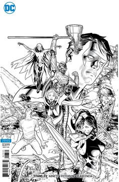 Titans #23 Black And White Variant Edition (2016)