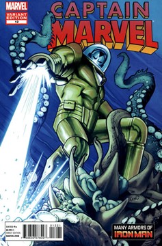 Captain Marvel #12 (Land Iron Man Many Armors Variant) (2012)