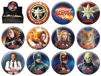 Captain Marvel 144 Piece Button Display