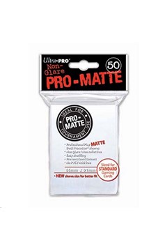Ultra Pro Deck Protector Sleeves - Pro Matte White Standard 50ct