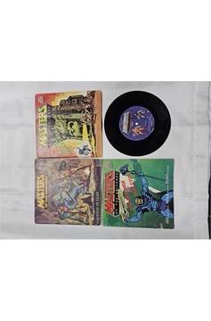 Masters of The Universe Kid Stuff Book With Records Pre-Owned