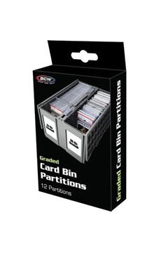 Graded Card Bin Partition - Gray