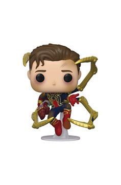 Pop Movies Endgame Unmasked Spiderman Vinyl Figure