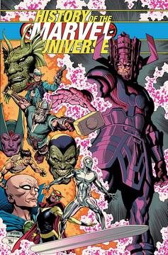 History of Marvel Universe Treasury Edition Graphic Novel McNiven Cover