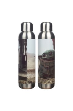 Star Wars The Mandalorian Grogu 22 Oz. Uv Stainless Steel Water Bottle