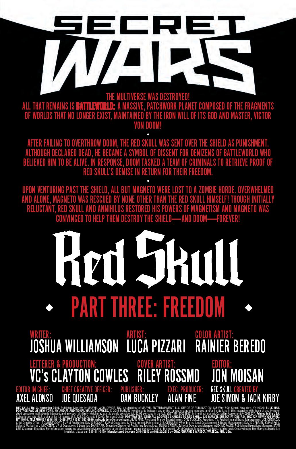 Red Skull #3 (2015)