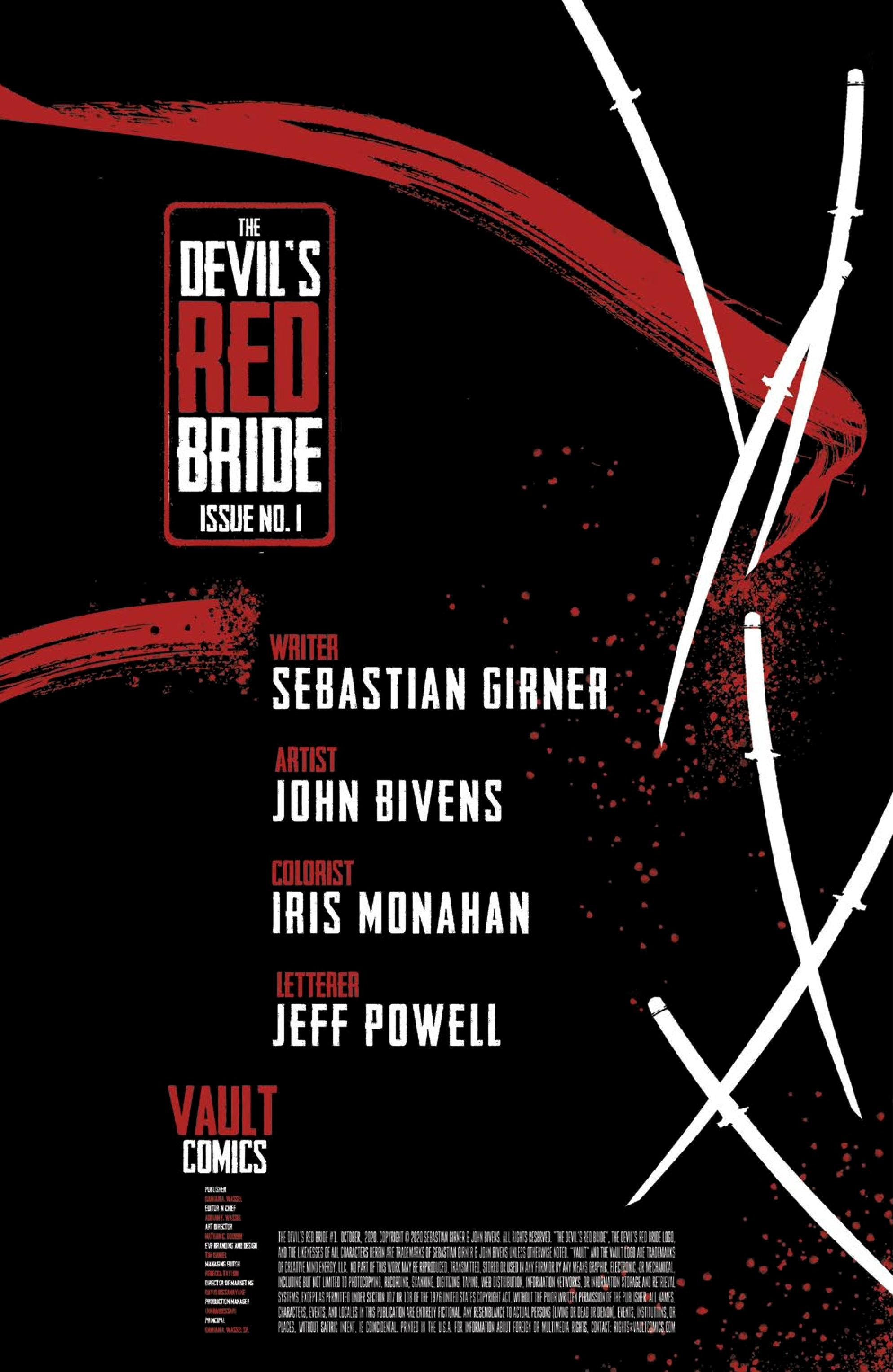 Devils Red Bride #1 Cover B Gooden Daniel (Mature)
