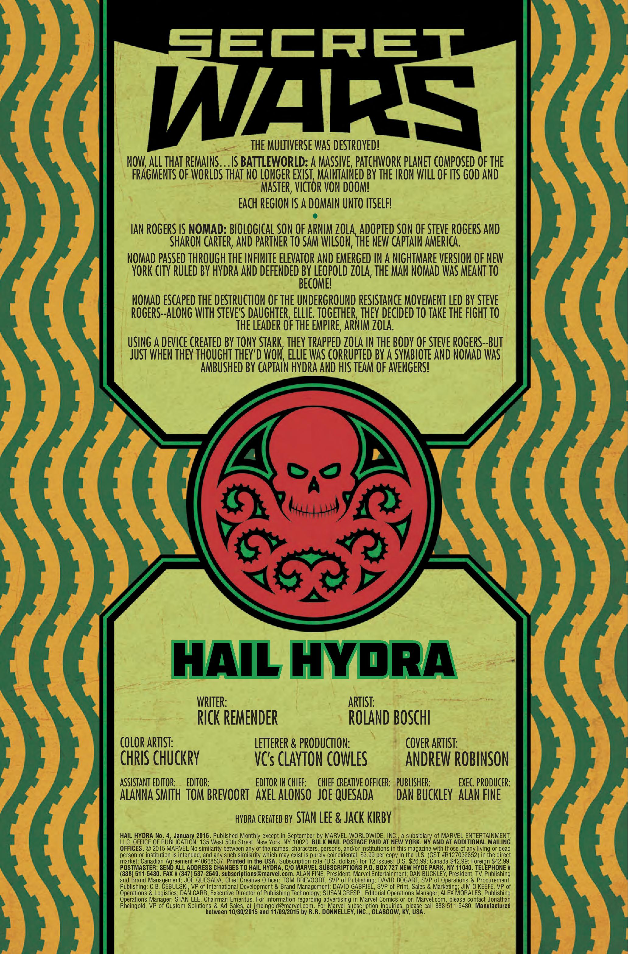 Hail Hydra #4 (2015)
