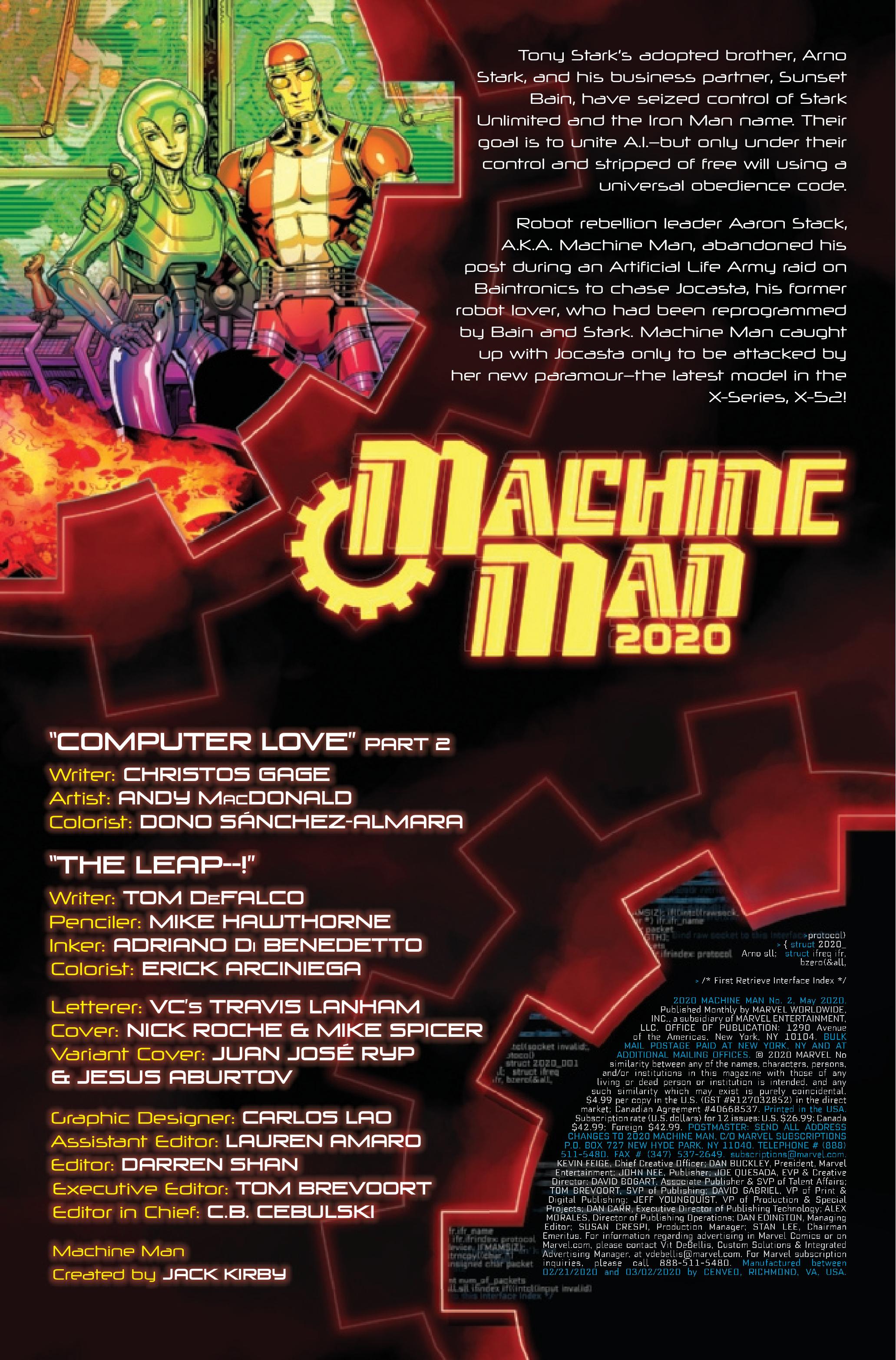 2020 Machine Man #2 (Of 2)