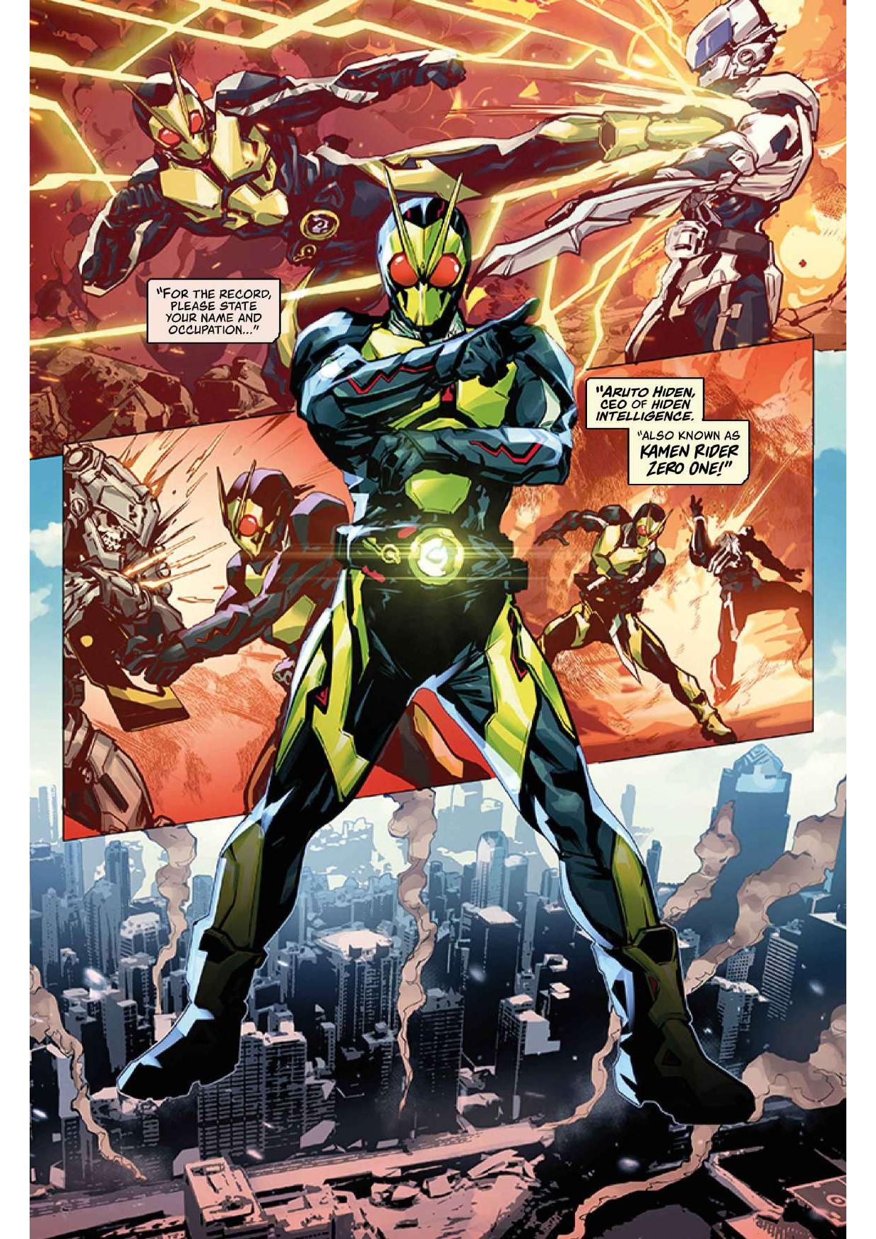 Kamen Rider Zero One #1 Cover F Blank Sketch Green
