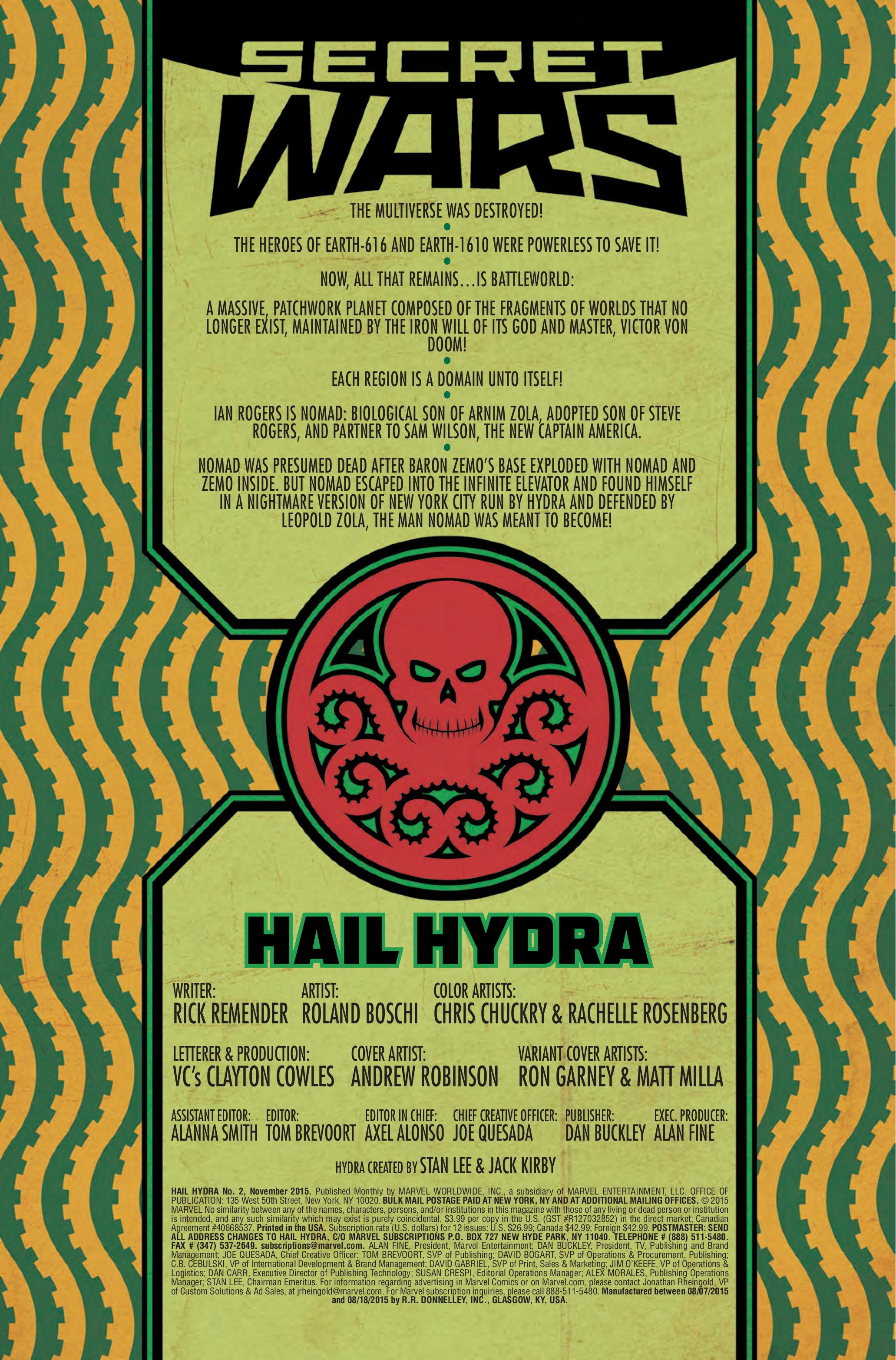 Hail Hydra #2 (2015)