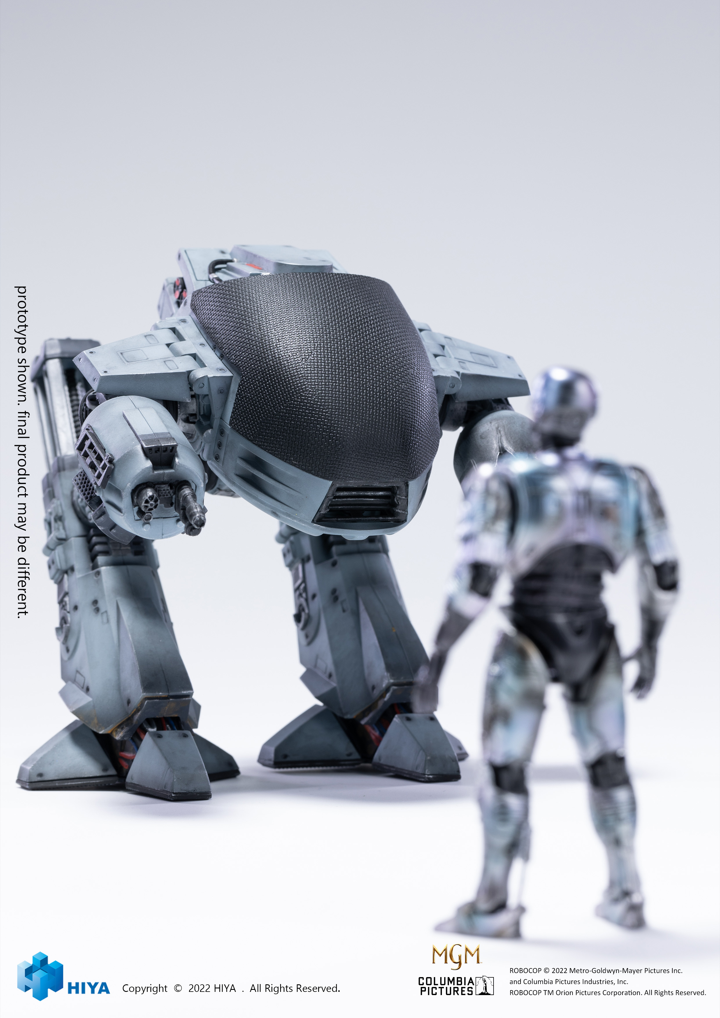 San Diego ComicCon 2022 Robocop Ed-209 Vs Robocop Battle Damaged 1/8 Action Figure 2 Pack