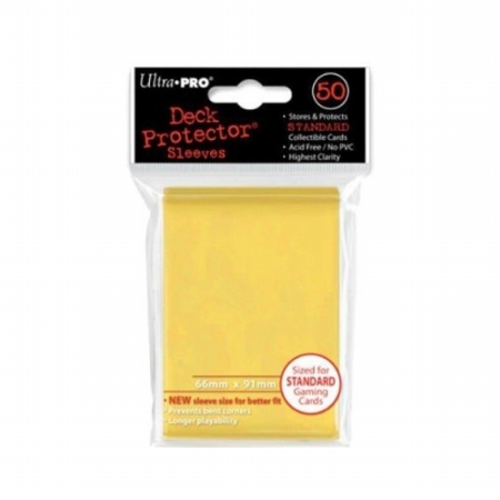 Ultra Pro Yellow Standard Deck Protectors Sleeves (50ct)