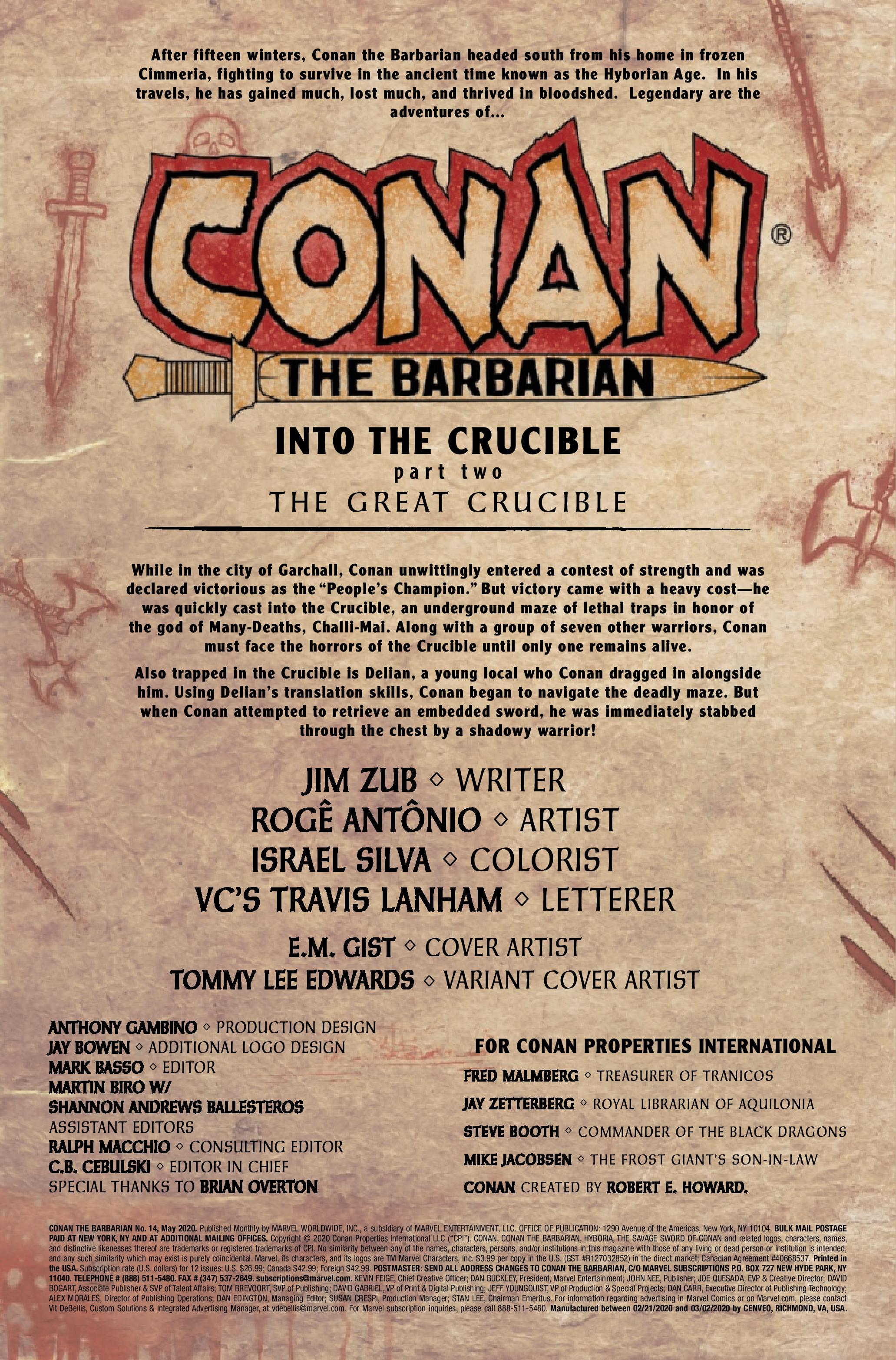 Conan the Barbarian #14 Edwards Variant (2018)