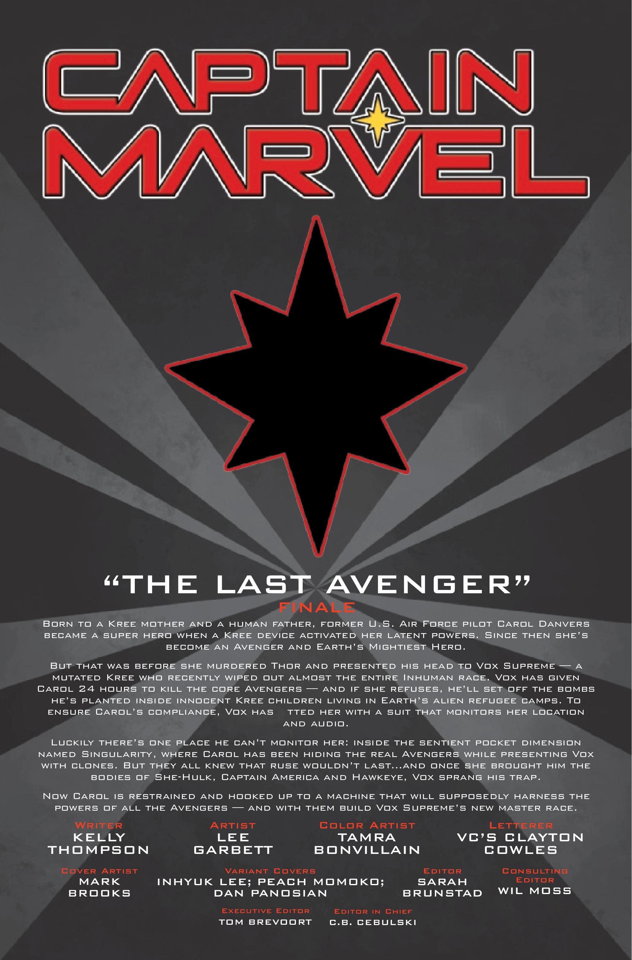 Captain Marvel #16 Boss Logic Variant (2019)