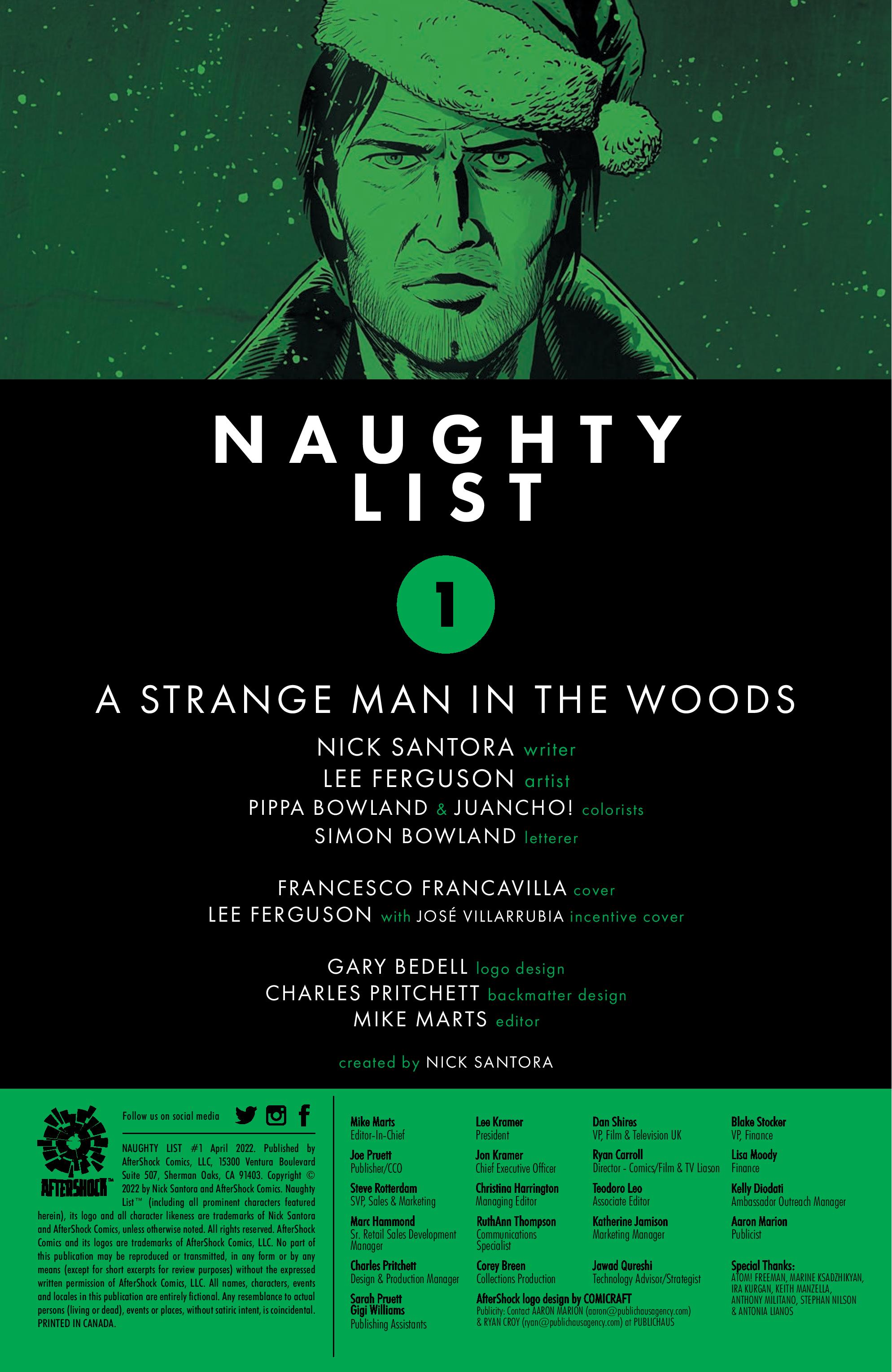 Naughty List #1 Cover B 15 Copy Ferguson Incentive